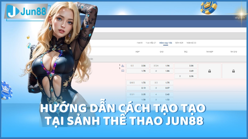 Hướng dẫn cách tạo tạo tại sảnh thể thao Jun88